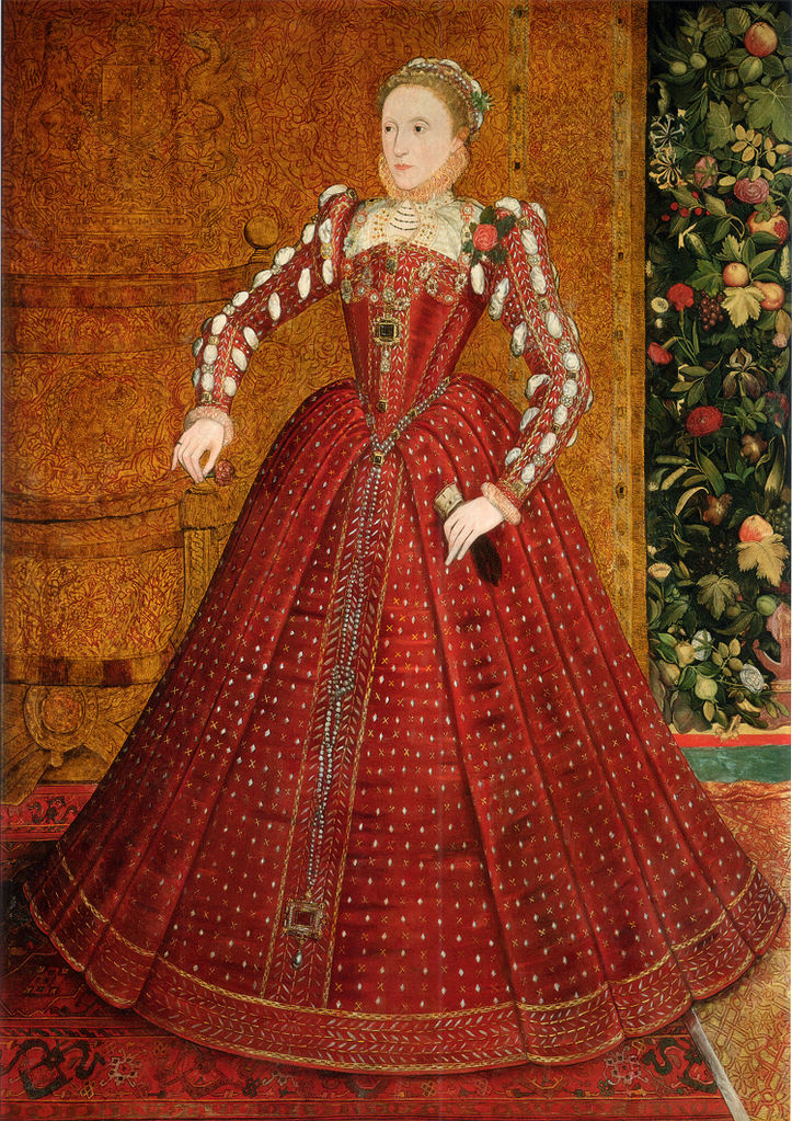 «Хэмпдонский» портрет Елизаветы I Тюдор кисти Стивена ван дер Мьюлена (Steven van der Meulen), ок. 1563)